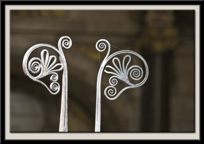 Ironwork on Chapel Gates