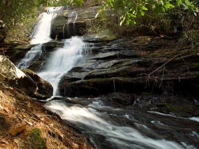 upper waterfall on Law Ground Creek