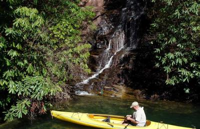 waterfall on Devil's Hole Creek