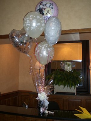 rowton hall wedding balloons with pink champagne 1.JPG