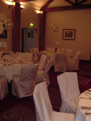 wedding balloons tables sets of 3 Shooting Lodge Carden Park.JPG