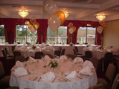 Willington Hall Wedding - 3 Balloon set 1 clear just married 1 gold 1 ivory.jpg