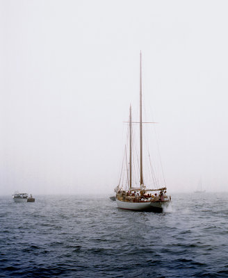  Fog in Newport harbor July 1962