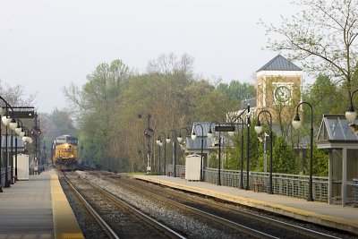 CSXT Q410 Entering Dorsey Marc Station in Dorsey, Maryland
