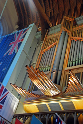Cathedral organ pipes, Christchurch.