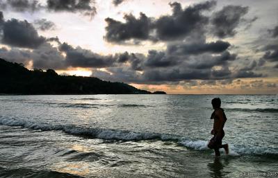 Sunset Bather