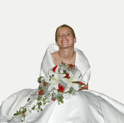 Bride On White