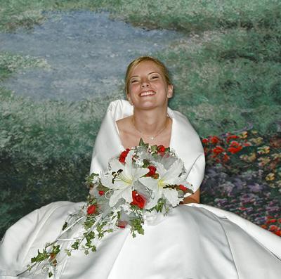 Bride On Flower Field