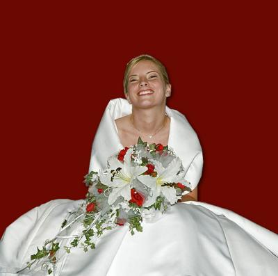 Bride On Red