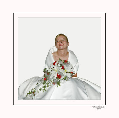 Bride Framed White