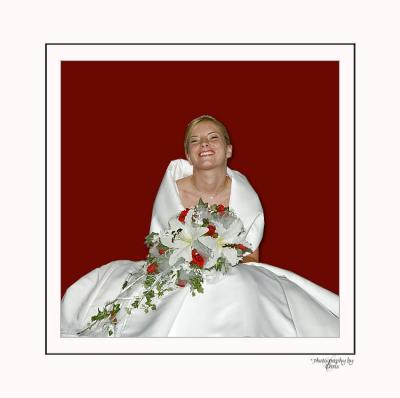 Bride Framed Red