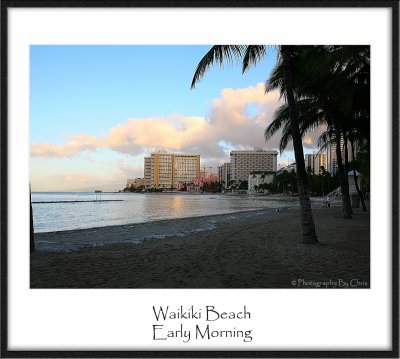 Waikiki Beach Early Morning