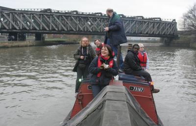 Still on Tidal section by District Line bridge