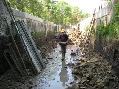 Dismantling of the scaffold complete