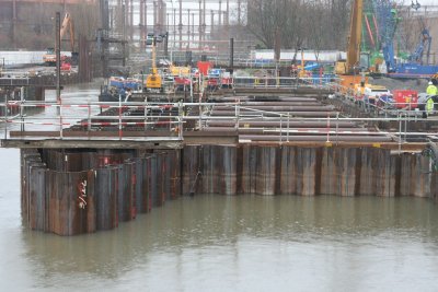 View of lock construction