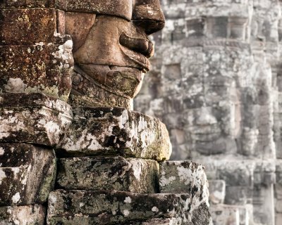 Avalokiteshvara in profile :: The Bayon