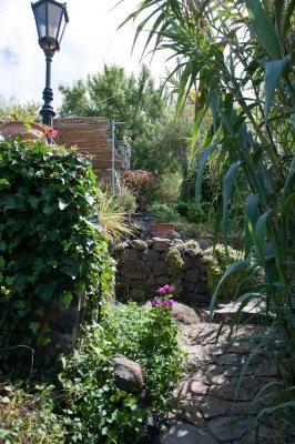 Treppe zum Garten