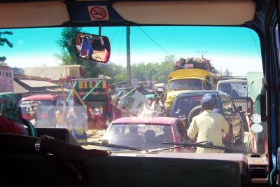 Traffic jam in Tulear