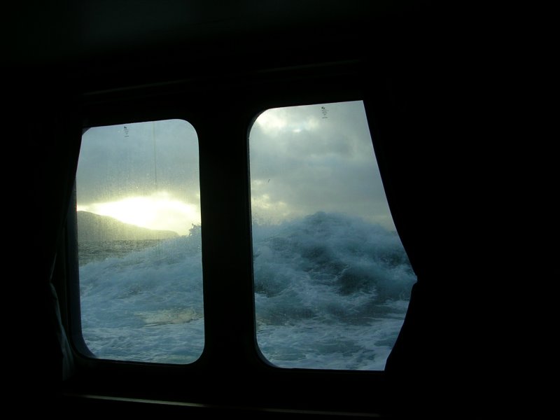 Seas out my window--wow