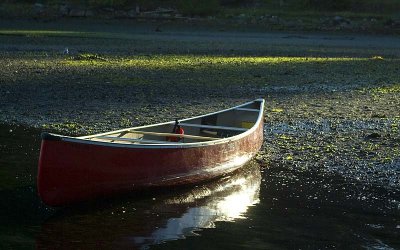 Canoe at Granite Bay