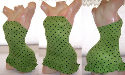 Green Dot Dresss/m