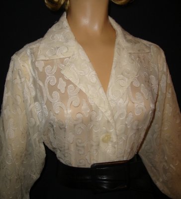 Ivory Sheer Blouse_Small(arrived)