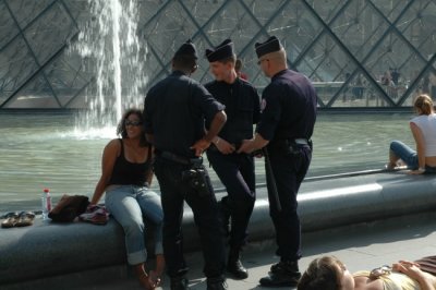 French Police hard at work!
