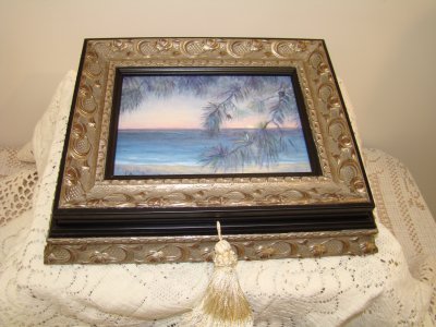 Sound Sunset SOLD Original Oil Keepsake Box