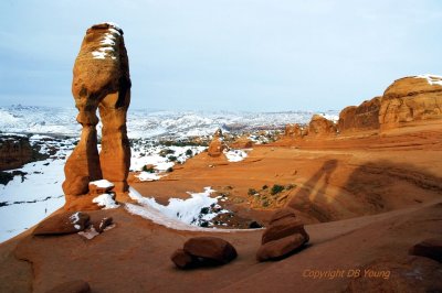 Delicate Arch and it's shadow.