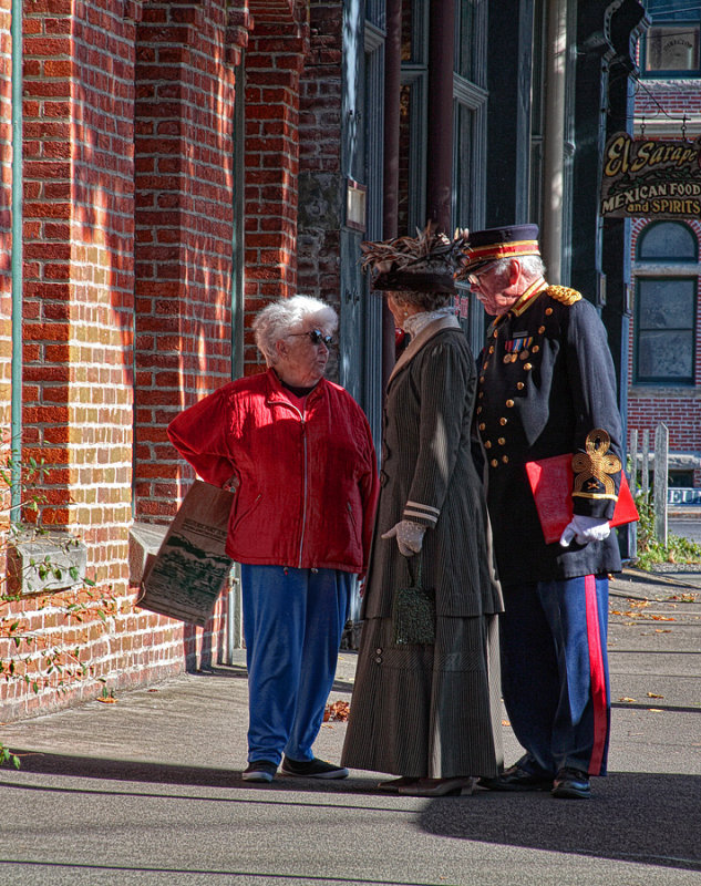 Meeting on the Street - Port Townsend Washington
