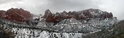  Fresh Snow - Kolob Canyon -  Zion NP