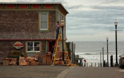 Winter Maintenance - Nye Beach - Newport, Oregon