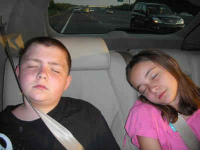 Bryce and Kayla worn out