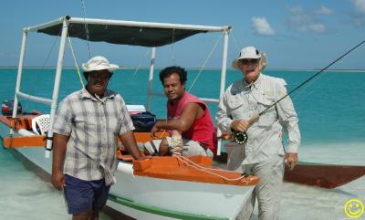 christmas island bonefishing canoe