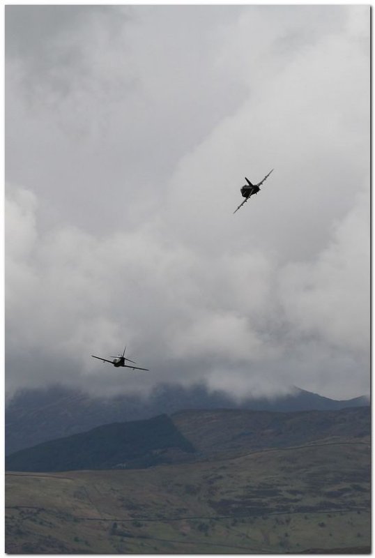 2 Hawks leaving the Bwlch   9953