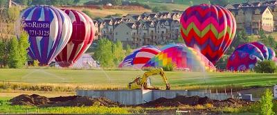 View of the Balloon Fest from our front yard