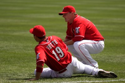 Stretching Votto and Bruce