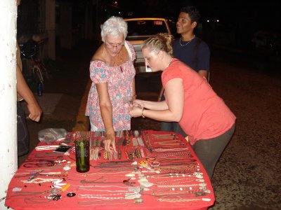 A trip to the jewelry vendors was a hit.