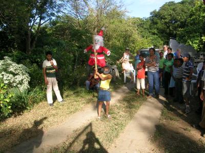 get the candy in the pinata