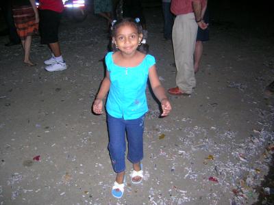 Little girl having fun
