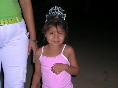 Happy new year little girl