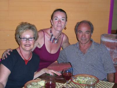 Judith and Phil with Mary at El Calibe