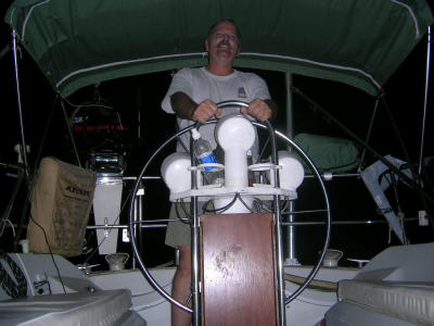 Pat doing the wheel thing just before sunup