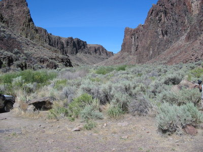 Up the canyon