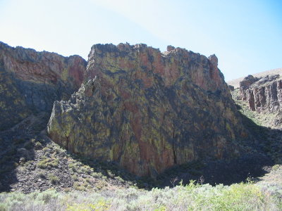 Sheer rock wall