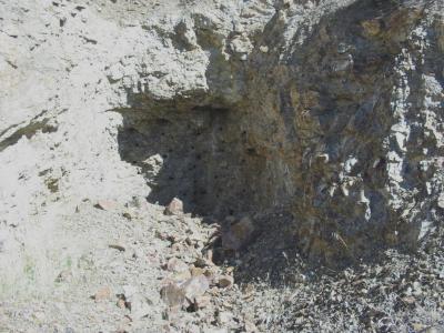 Beginning of a mine