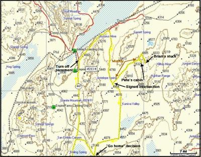 Lavabeds Camp actual route
