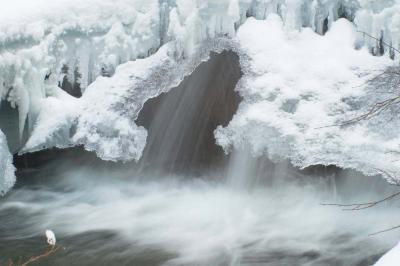 Ice-covered waterfall 1