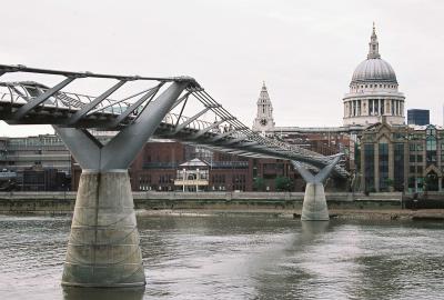 St. Paul's Cathedral and Millennium Bridge