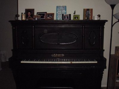 The photos look nice on the NEW/OLD piano.